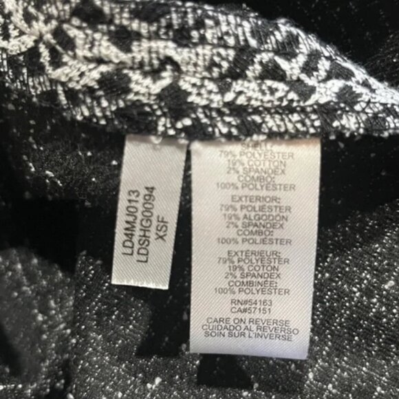 Karl Lagerfeld Jacquard Bow Neck Pearl Button Fit And Flare Dress, size 6 - Picture 4 of 16